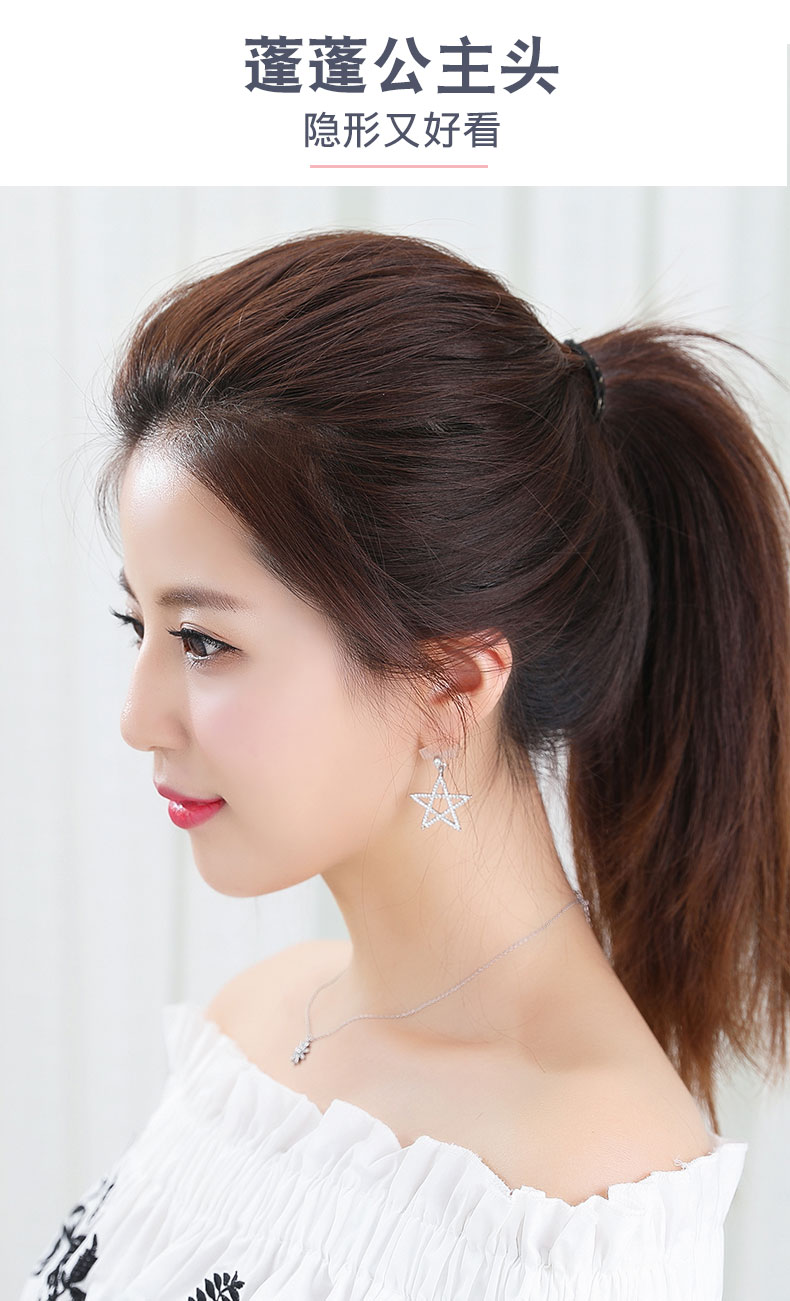 头顶补发片真发发片增厚高头发无痕隐形垫发根内蓬松贴器假发片女你