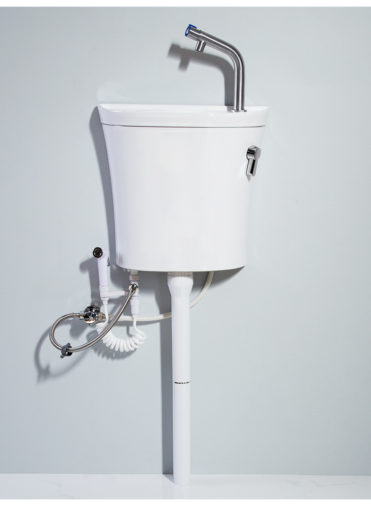 卫生间陶瓷水箱蹲便器厕所节能冲水箱蹲坑家用冲便器大冲力hqm a005