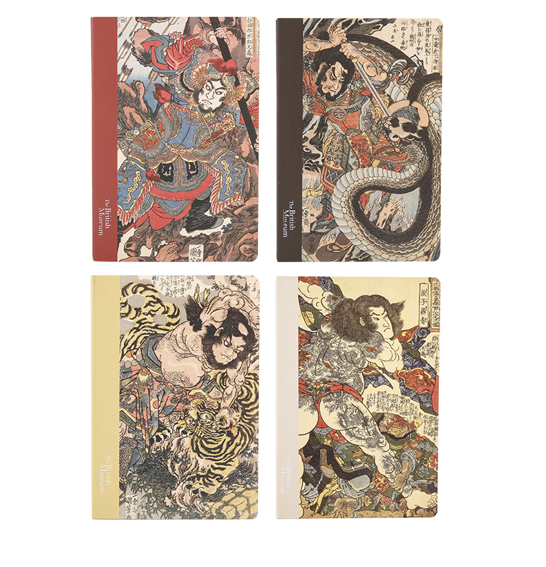 文具大英博物馆水浒豪杰系列缝线本套装学生笔记本记事本创意本子a516