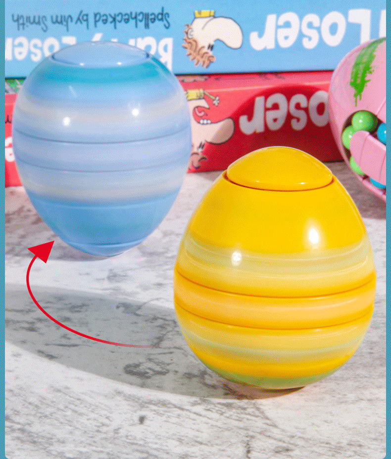 不倒翁翻跟斗手指陀螺蛋魔豆怪蛋魔方创意儿童益智成人减压玩具