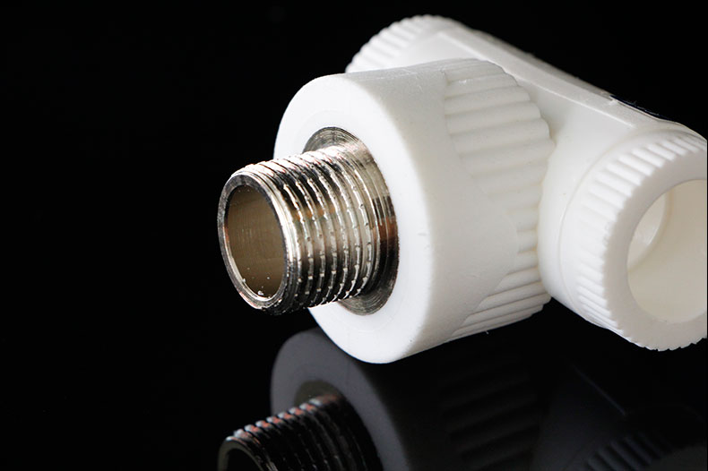 定做 连体内丝弯头ppr水管配件4分20内丝弯头内牙直接三通热水器接头