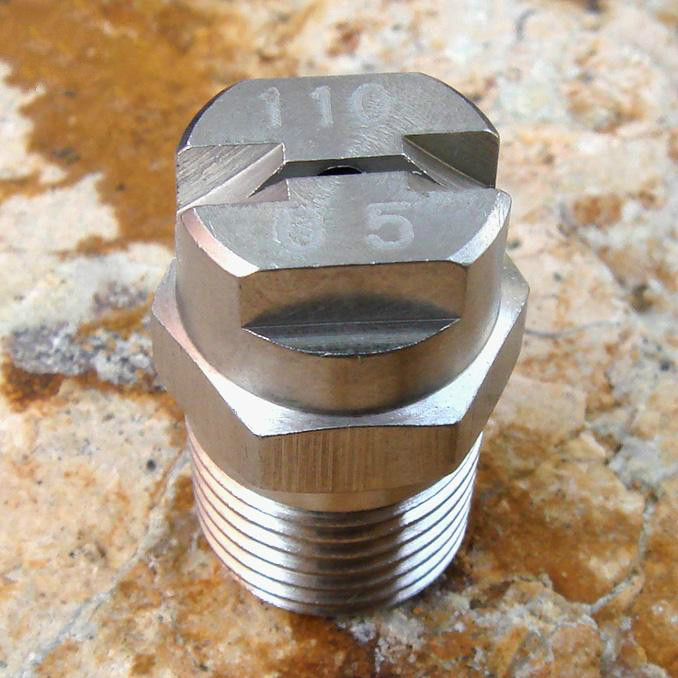 全不锈钢高压扇形冲洗喷头2分洗车雾化加湿喷淋高压清洗机喷嘴h