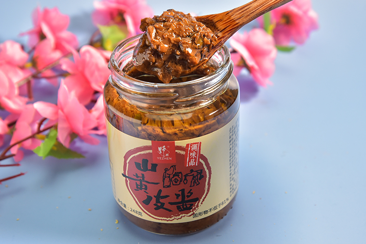 山黄皮酱248g野珍咸味广西肠粉酱汁卷筒粉水饺子拌面酱料沾酱蘸料汁