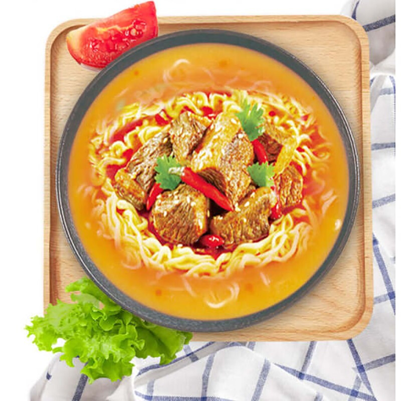 康师傅方便面 新品康师傅方便面川辣牛腩煨面118g*6/12桶装速食泡面熬