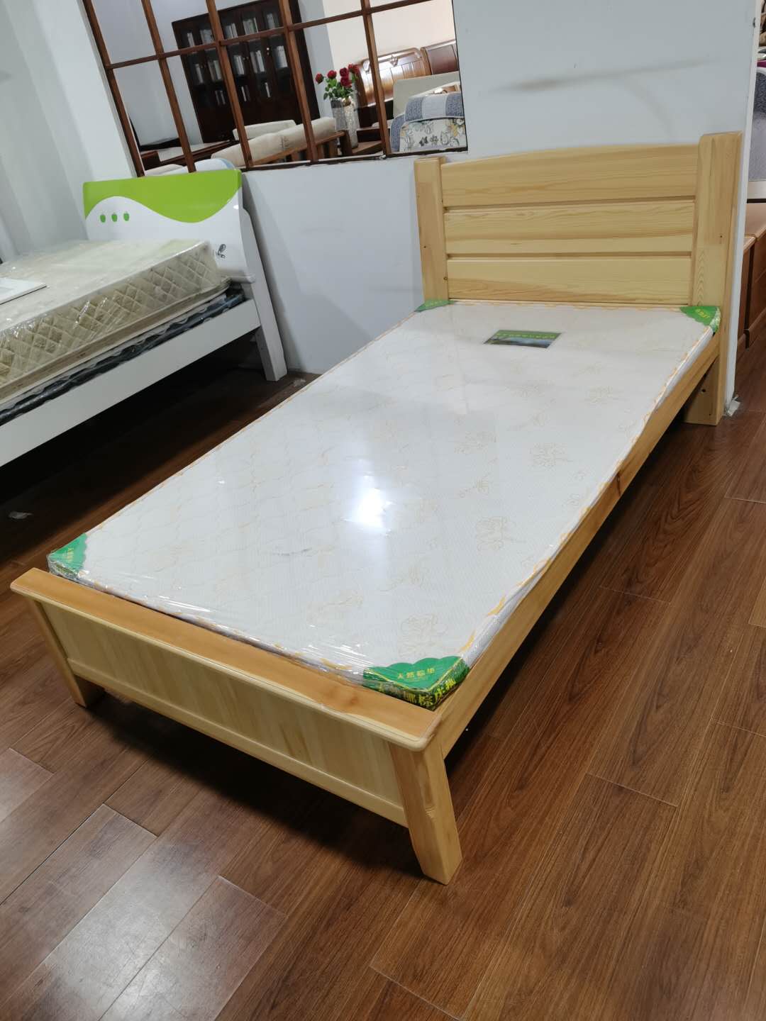 楚昌实木床jcjj-dr01 楚昌松木原色单人床jcjj-dr01规格1200*2000*350