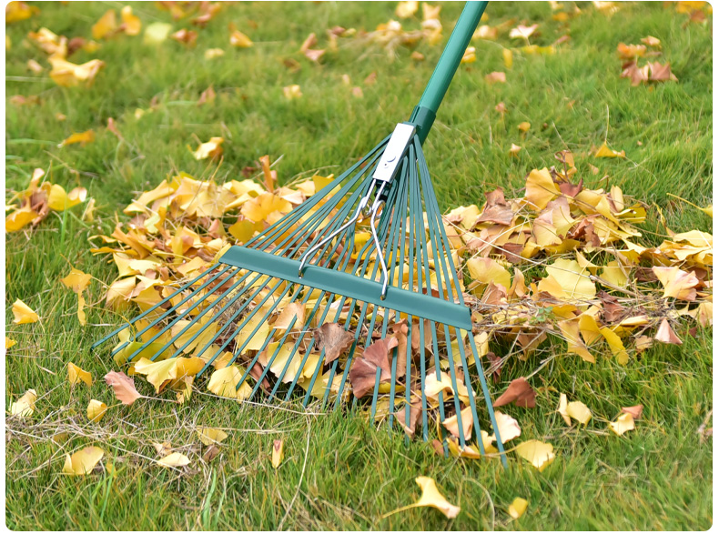 jing ping落叶铁耙子农具农用搂草加厚铁扒子园艺工具除草树叶抓钩三