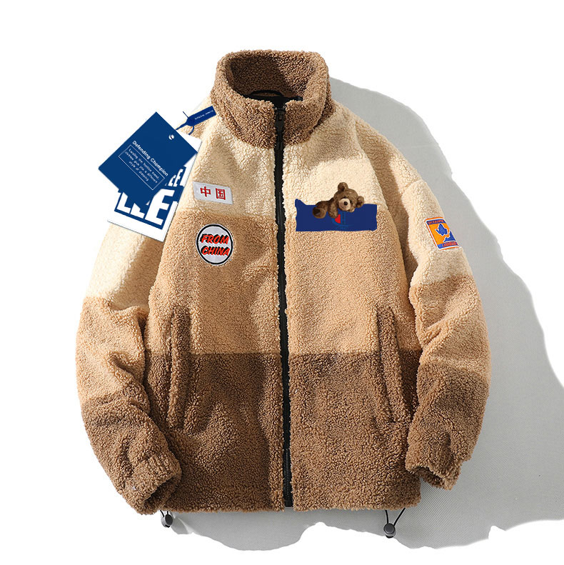 champion冠军联名中国羊羔毛外套加厚棉衣情侣棉服