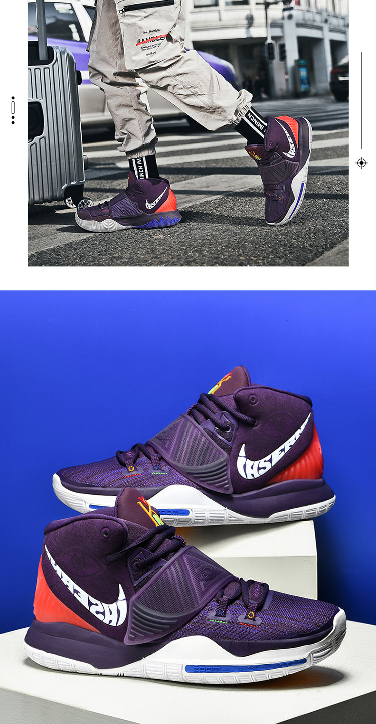 爱欧文5篮球鞋kyrie 6男女鞋紫罗兰城市限定气垫圣甲虫实战球鞋毒液