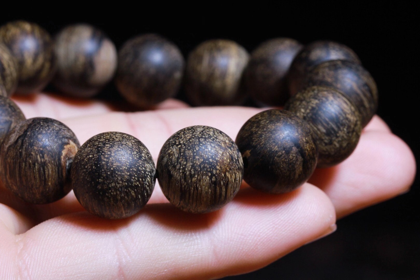 【梵心阁】 保真达拉干野生沉香手串 甄选醇化野生老料奇楠沉香 男士