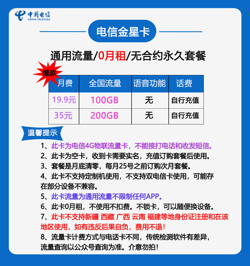 中国电信网上购买手机卡