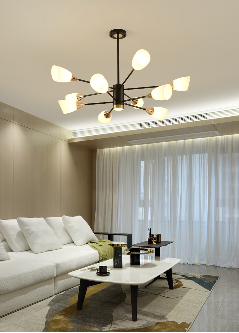 臣明家照明2020新款客厅吊灯现代简约客厅吊灯led北欧吊灯大气家用网