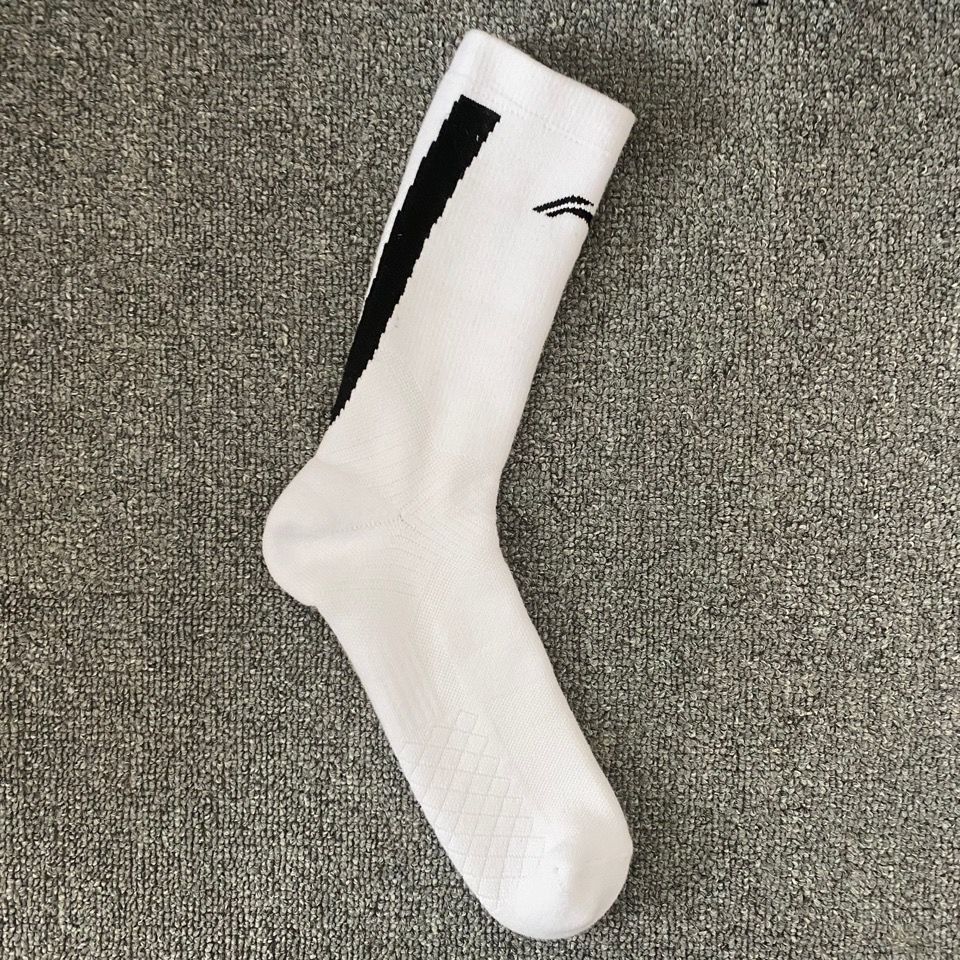 cba赞助篮球袜无刺绣版本高帮 cba刺绣黑