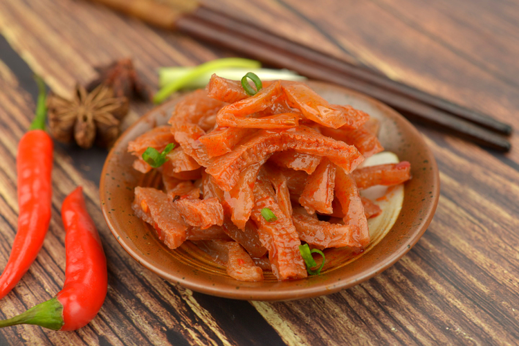 湘芝颂素牛肚素毛肚魔芋丝爽香辣素食食素肉小吃网红