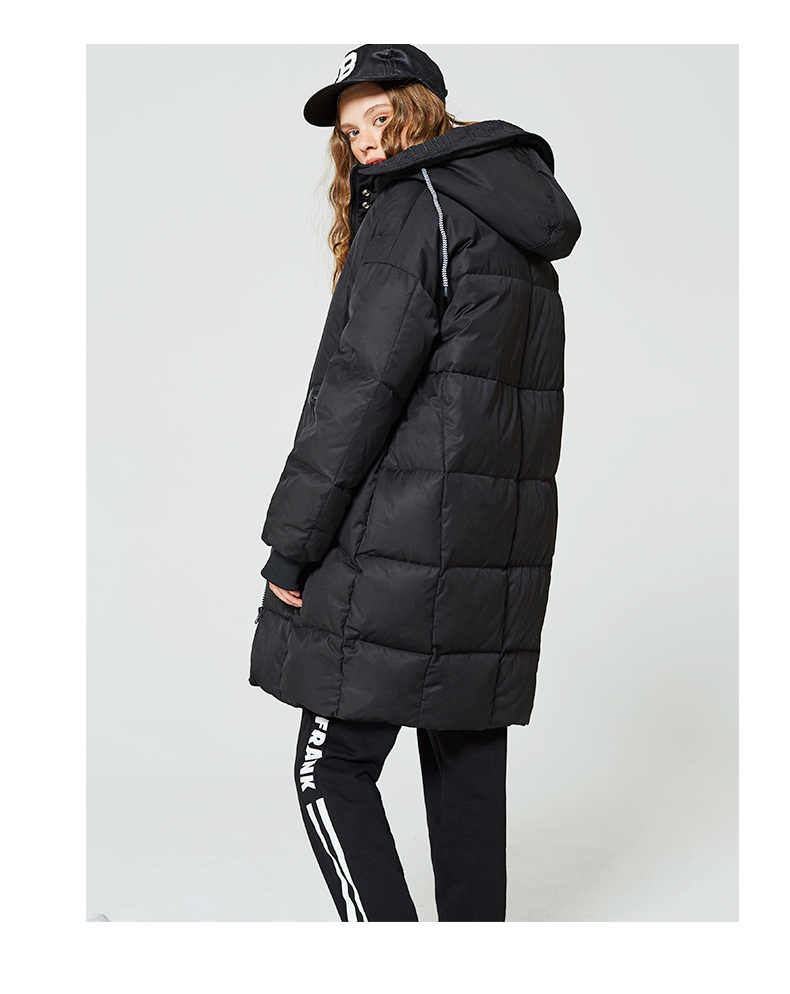 paulfrank大嘴猴羽绒服女新款中长款时尚外套加厚保暖面包服