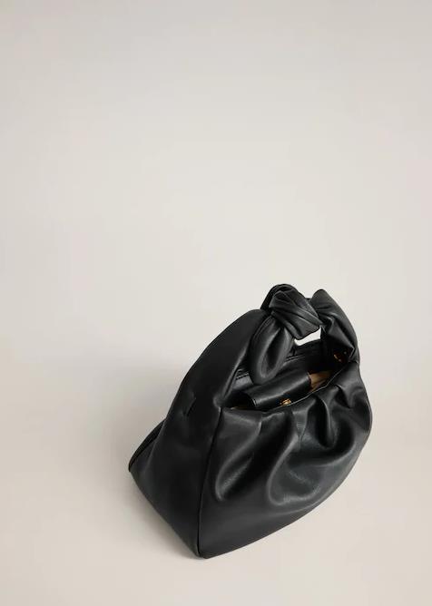 奥洛黛娅 2020春款褶皱朵包小众设计感打结手提包百搭可爱单肩斜挎包