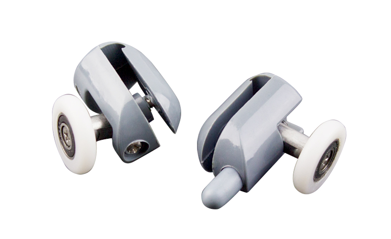 圆弧淋浴房滑轮老式玻璃移滑轮轨道单轮卫生间沐浴房移滑轮