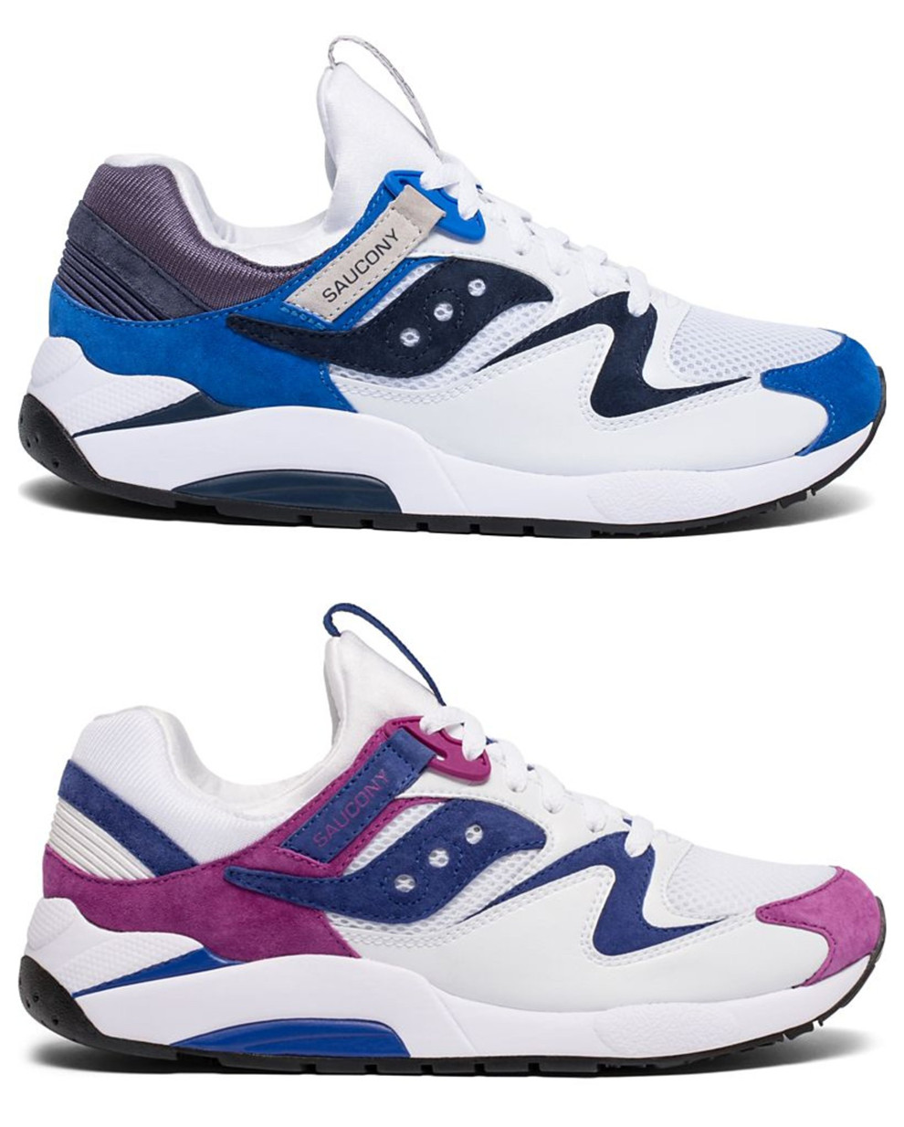 全球购索康尼(saucony)grid 9000 男缓震经典复古慢跑鞋 路跑鞋