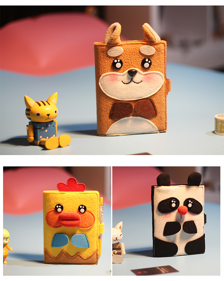 可爱系笔记本萌宠系列hobo同款a6空白手账本日记本记事本本子学生文具