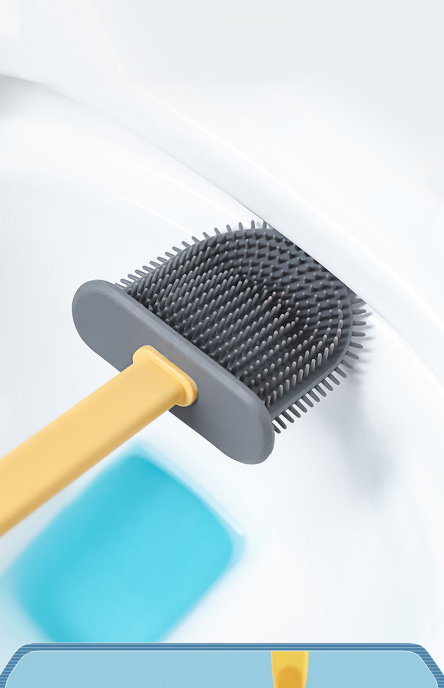 硅胶马桶刷家用卫生间无死角挂墙式创意洗厕所刷子清洁刷马桶器