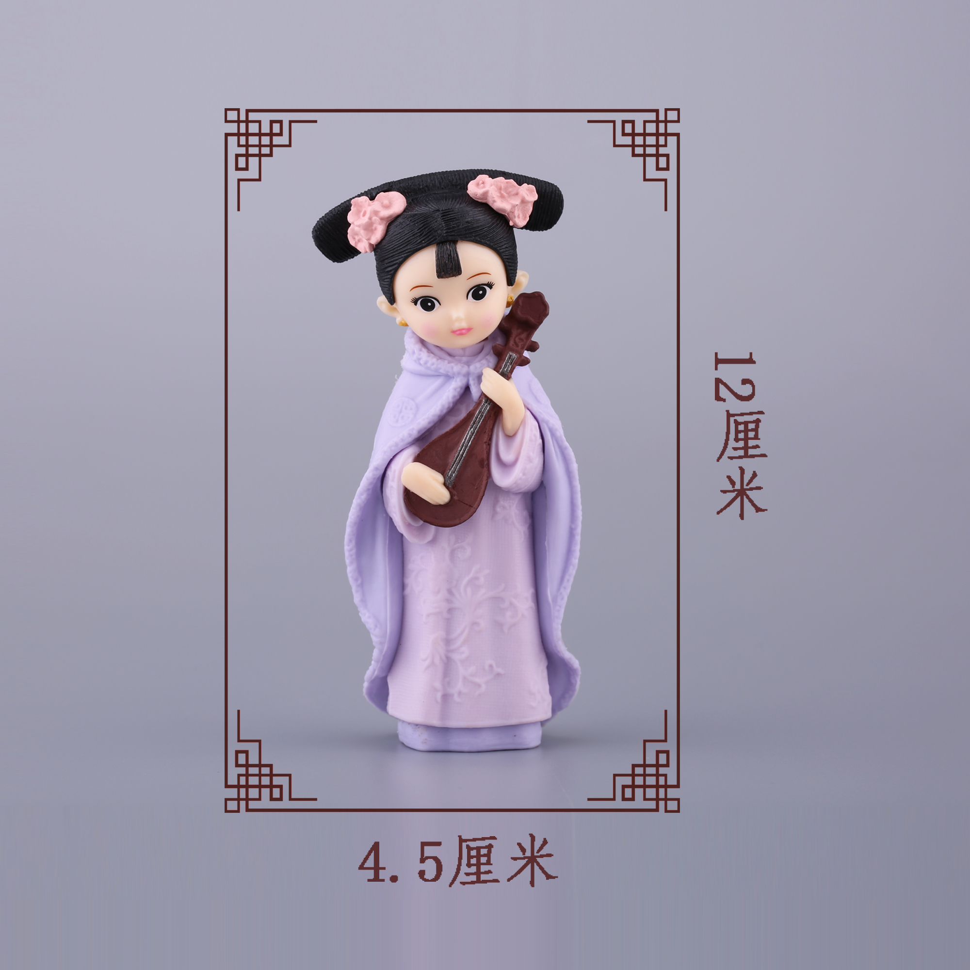 宫廷格格蛋糕装饰摆件 古装公主玩偶摆件 女生生日礼物甜品台装饰