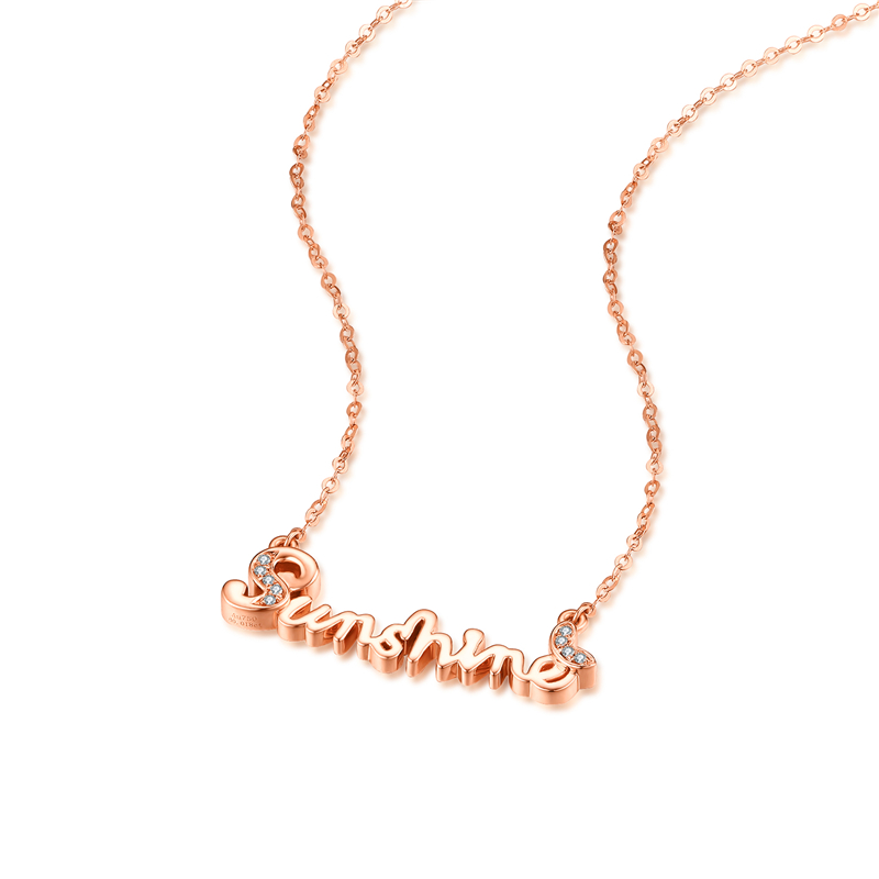 钻石吊坠/项链c00439 佐卡伊【何以笙箫默】剧中同款sunshine钻石链牌