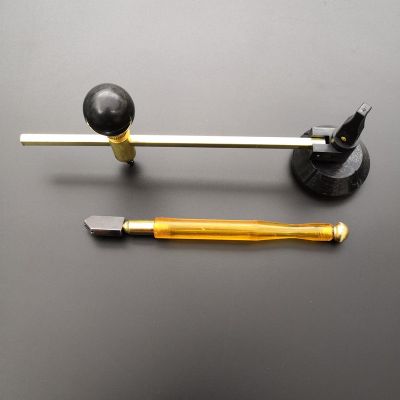 定做玻璃圆规刀家用抽油烟机玻璃开孔器玻璃刀厚玻璃切割划圆工具