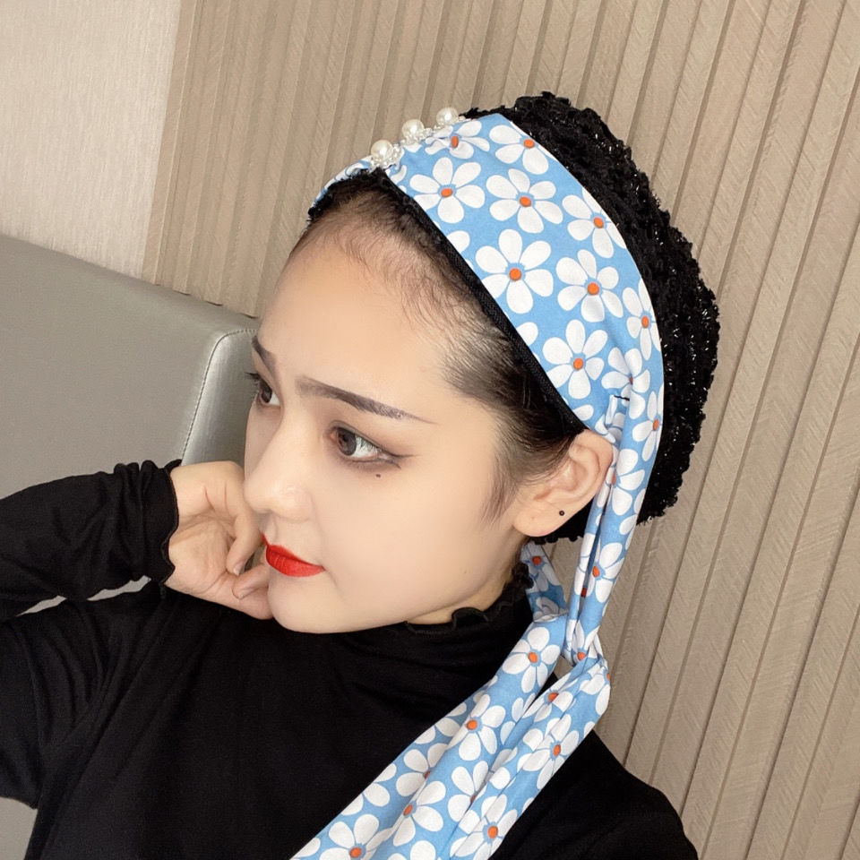 回族帽子女新款时尚飘带碎花印度帽穆丝林发带帽旅拍包头帽光头帽