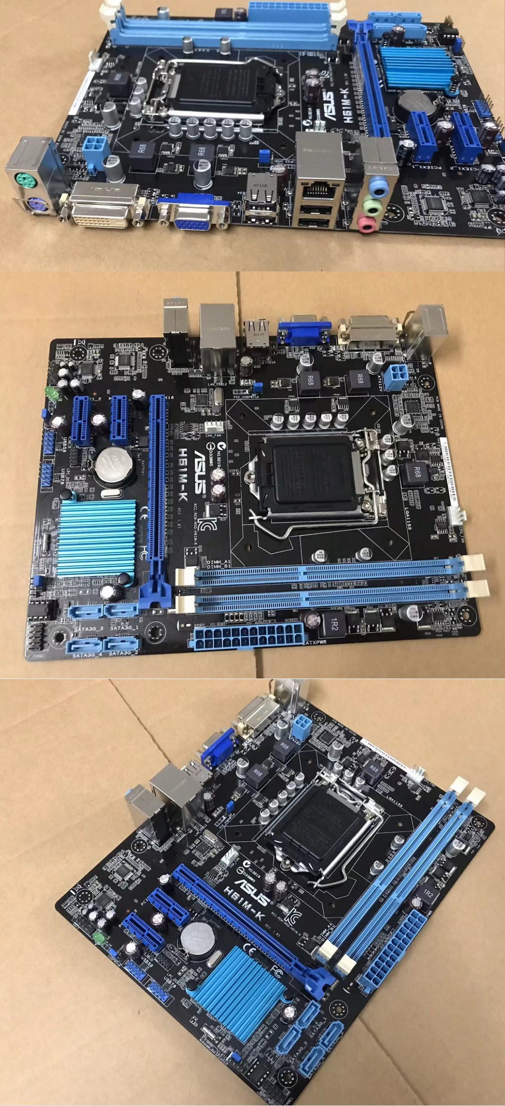 适用于asus/华硕 h61m-k h61m-d 1155 ddr3 质保一年 15天换新