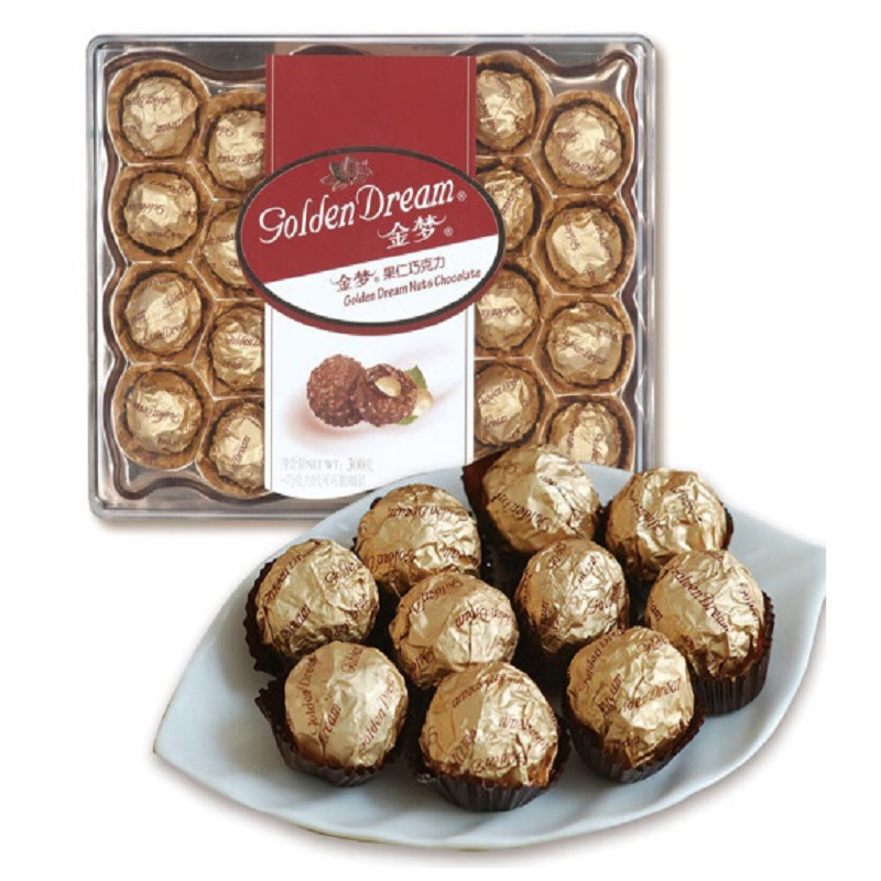 金梦食品礼盒 金梦果仁巧克力300g【价格 图片 品牌 报价】-苏宁易购
