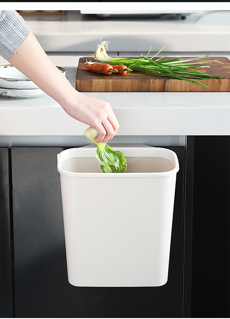 厨房垃圾桶挂式家用壁挂分类圾垃桶简约小迷你桌面圾圾桶挂拉圾篮三维