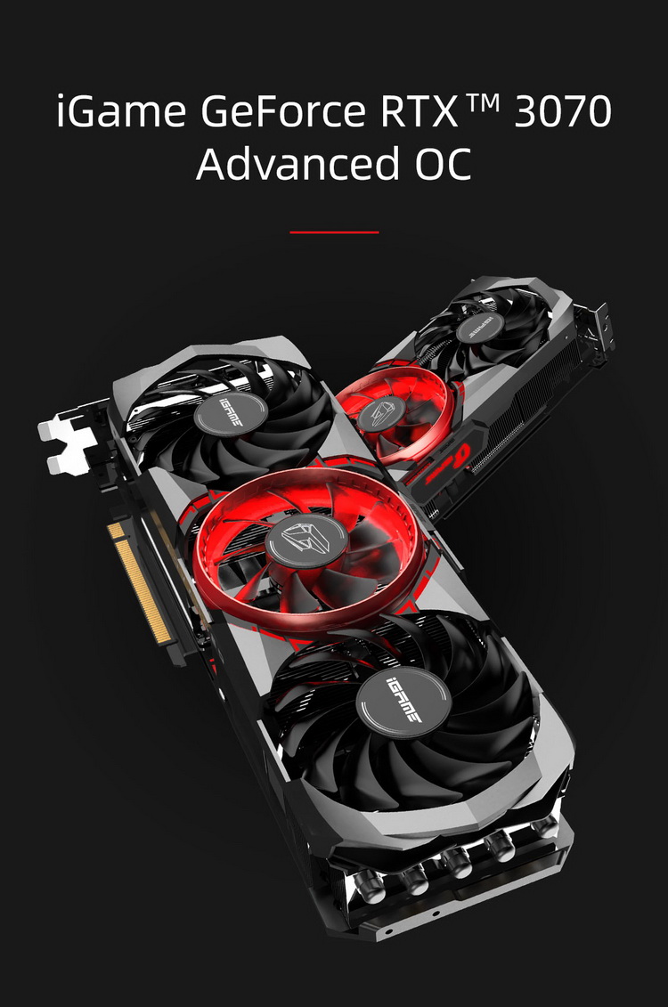 七彩虹(colorful)显卡igame geforce rtx 3070 advanced oc 8g 七彩虹