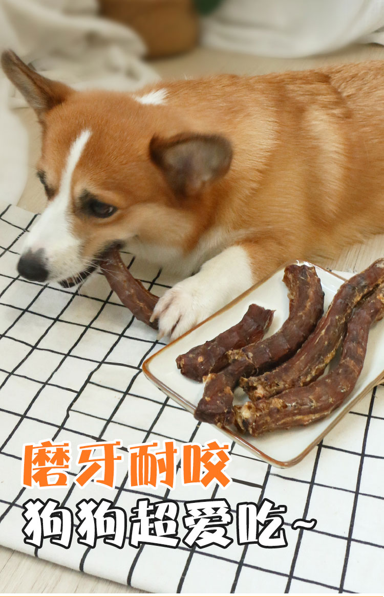 狗零食风干香酥磨牙棒洁牙棒柯基除口臭洁齿骨 6个月以上 香酥鸭脖【5