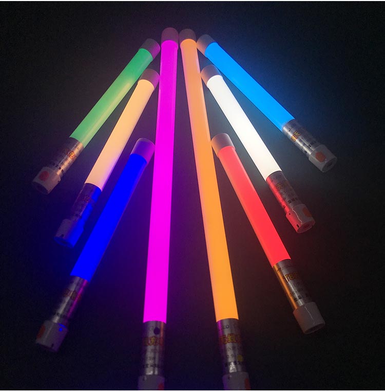 led手持充电无线彩色七彩变色抖音拍照拍摄影补光灯棒舞蹈室灯管