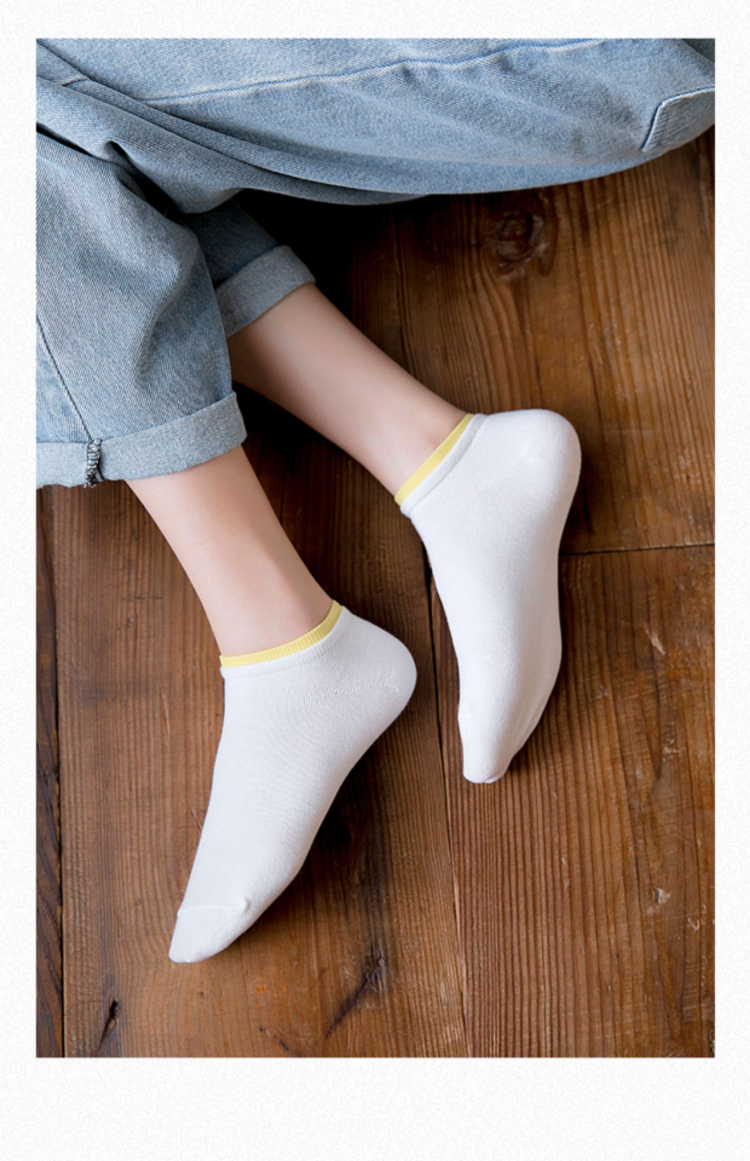 绿彩虹光10双装白色袜子女短袜浅口船袜夏季薄款低帮学生透气短筒黑色