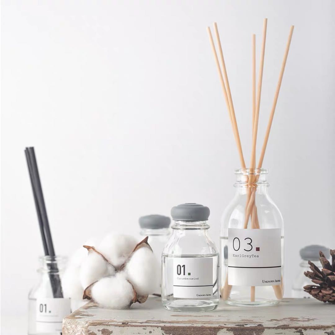 无火香薰精油液体香氛挥发棒配件高端纤维藤条杆子家用室内香薰棒秋叶