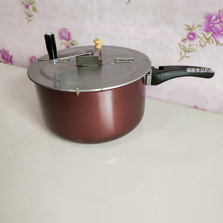 商用手摇爆米花机燃气两用爆米花锅家用蝶形球形爆米花锅手摇爆米花机