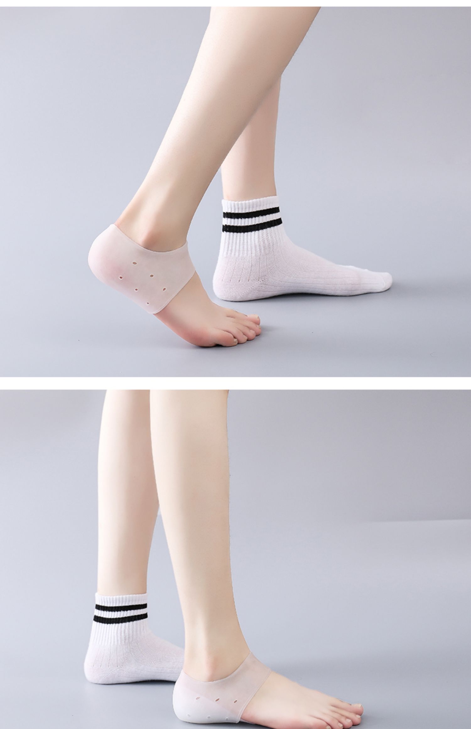 new lake内增高鞋垫女男士隐形5cm增高器仿生网红硅胶半垫不累脚增高