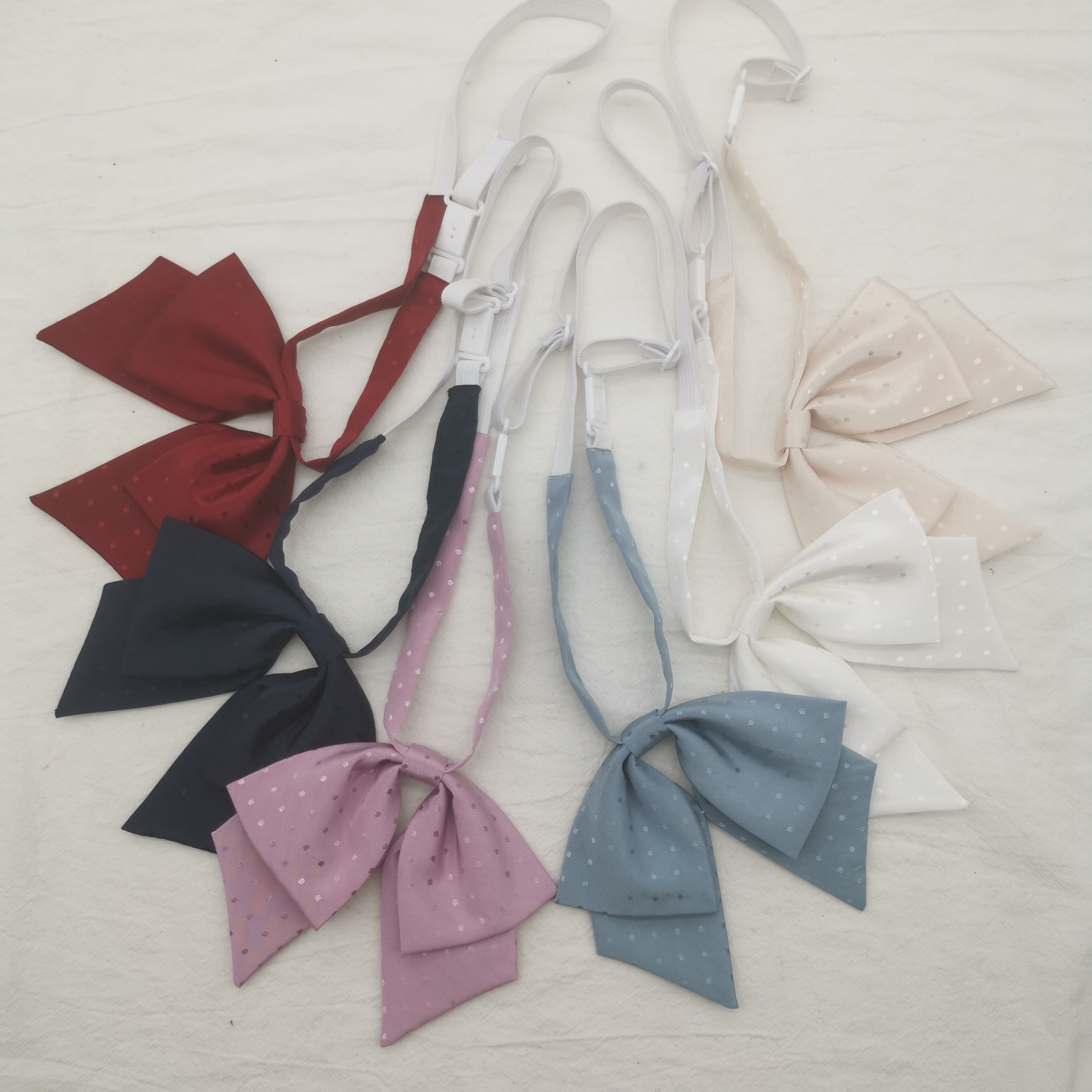 newlakejk领结女日系纯色学院风蝶形蝴蝶结领花水手服配饰领带