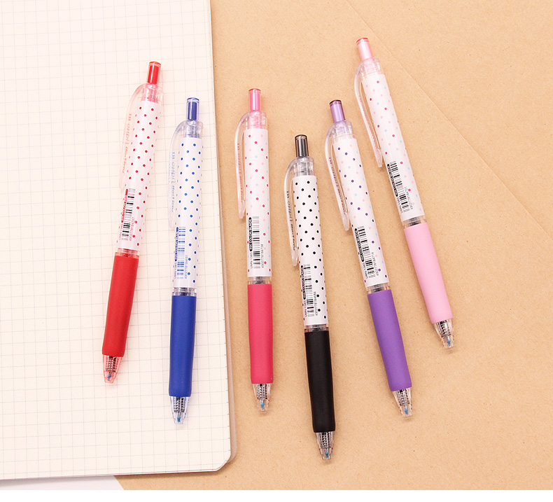 38mm umn138s 按动式彩色水笔学生uni-ball figno 三菱umn138s波点笔