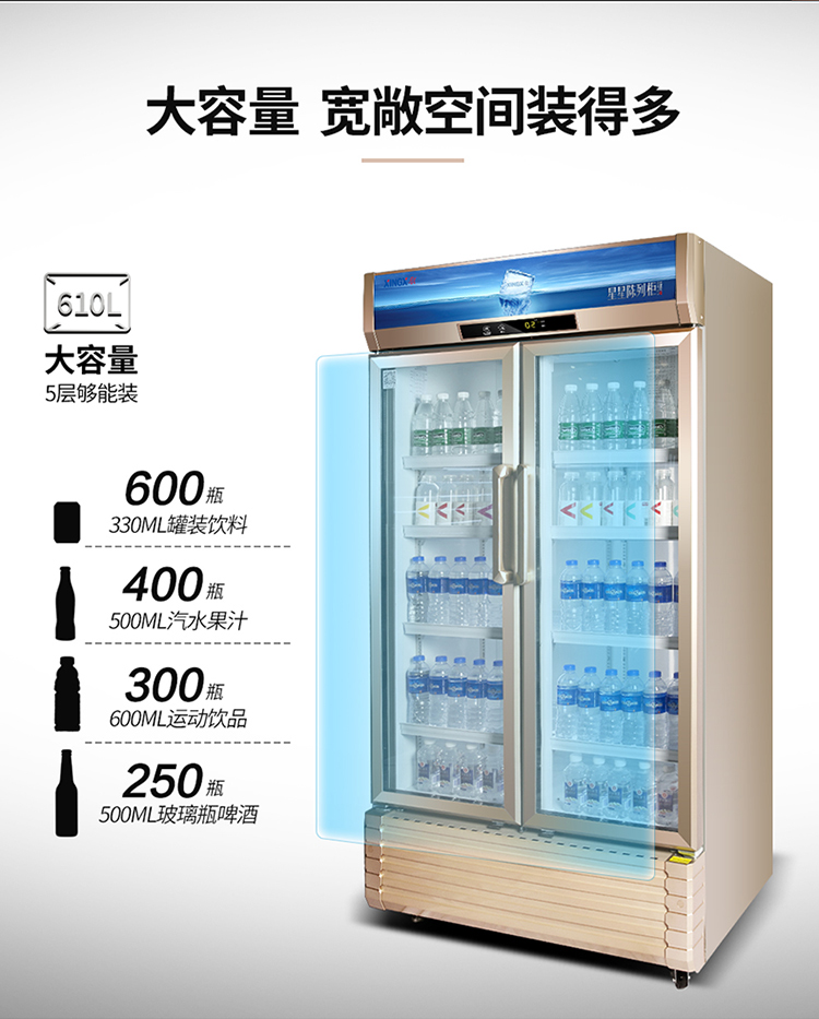 星星(xingx)冷柜lsc-610w 星星(xingx)lsc-610wd 610升 商用风冷饮料