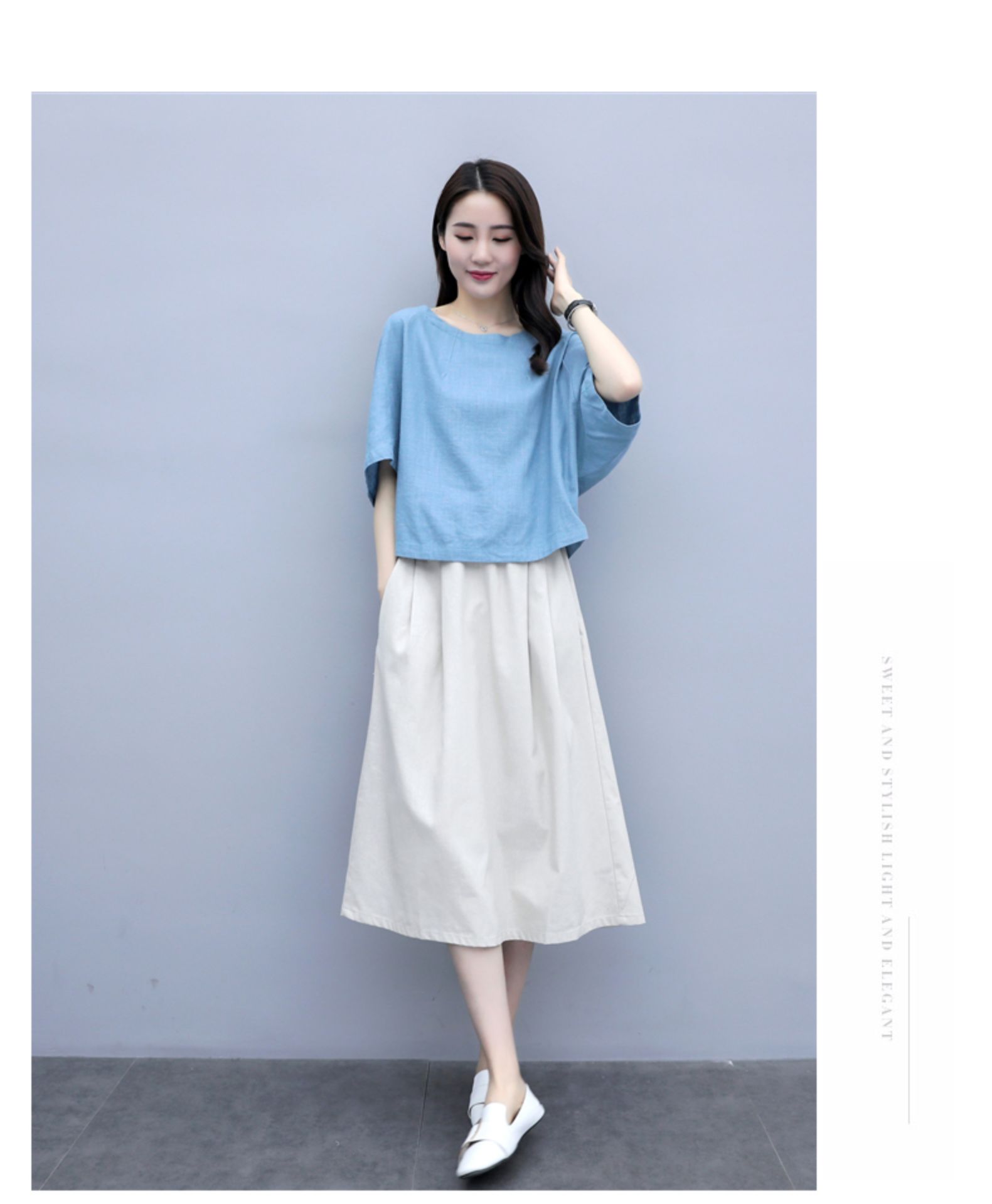 棉麻连衣裙套装女2021夏装新款大码显瘦亚麻气质两件套流行裙子潮