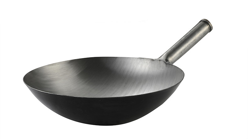 饭店酒店炒锅厨师不粘锅爆炒铁锅商用炒菜锅大号家用圆尖