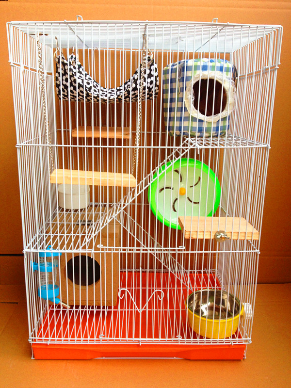 三层龙猫笼 金花魔王松鼠笼子 仓鼠豚鼠蜜袋鼯大号特大龙猫标笼