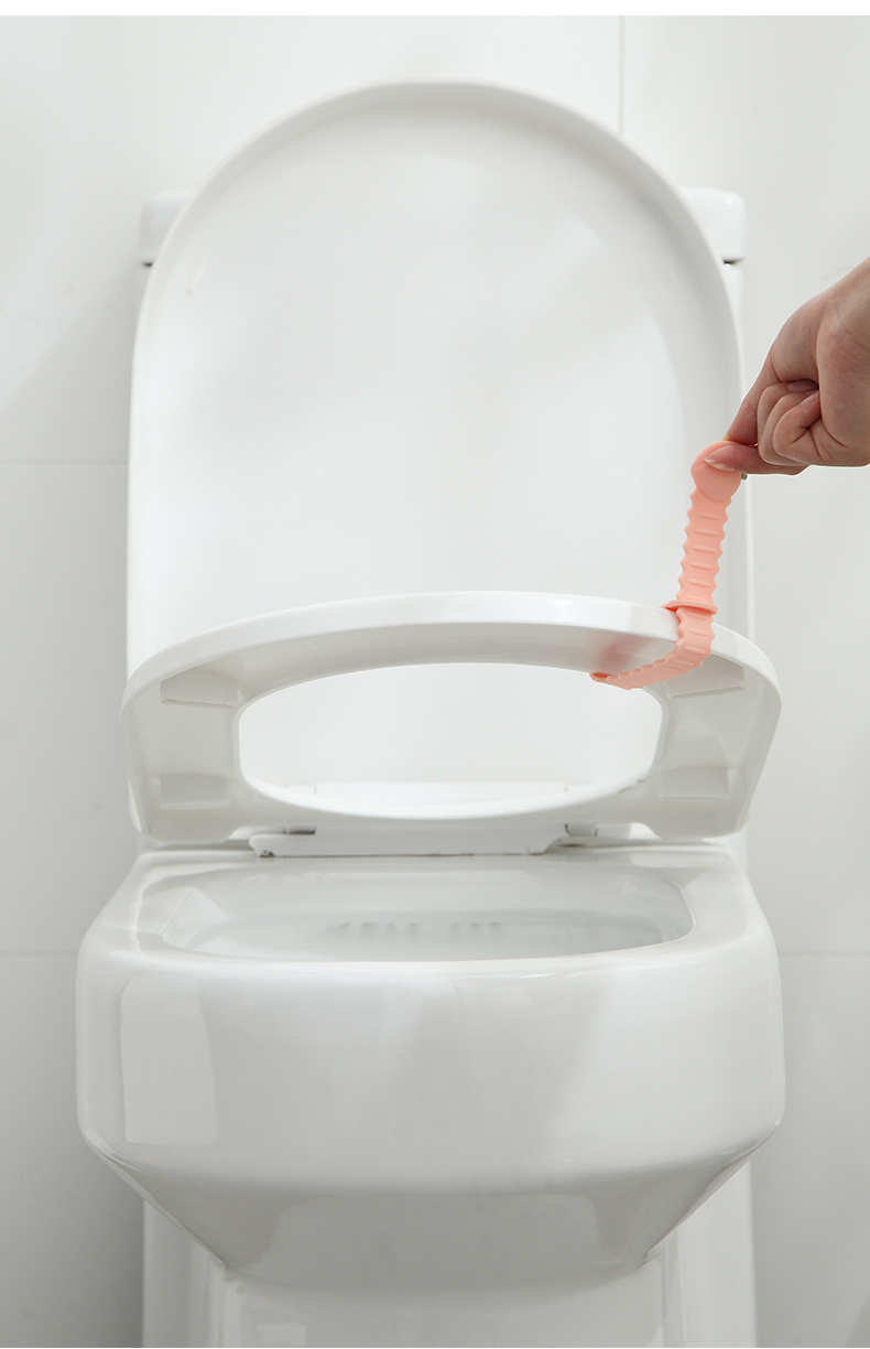 硅胶马桶提盖器坐便圈配件卫生翻盖创意防脏揭盖器掀马桶盖的提手