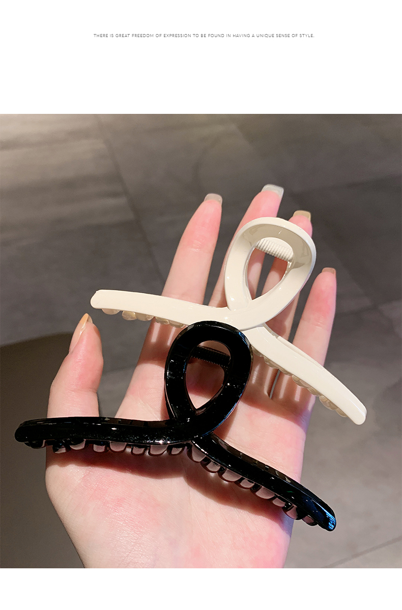 头发夹子抓夹大号韩国发卡后脑勺大发夹盘发卡子鲨鱼顶夹韩式头饰