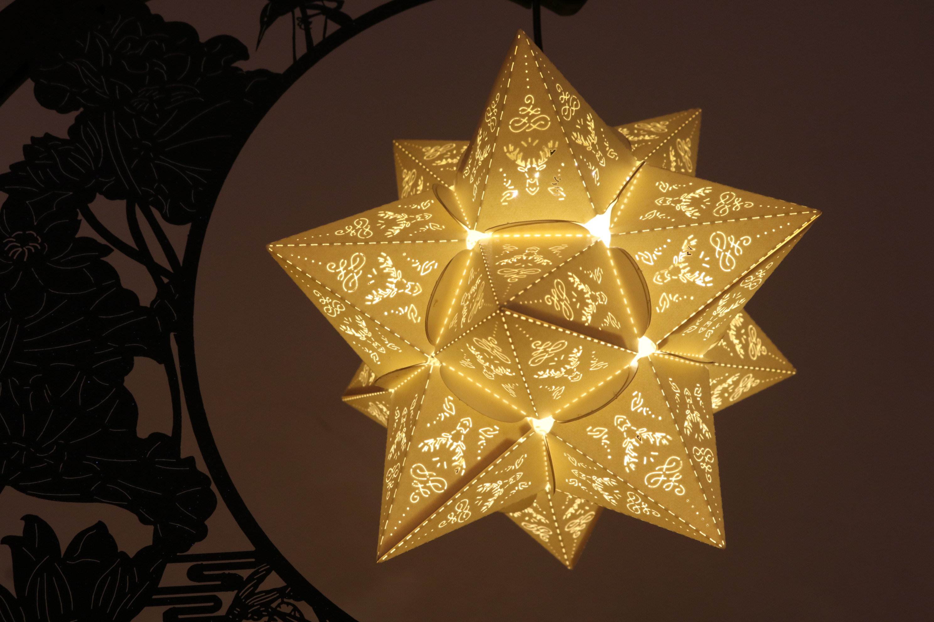 米魁纸艺光影纸灯diy材料手工创意夜台灯古风文创生日送男女生