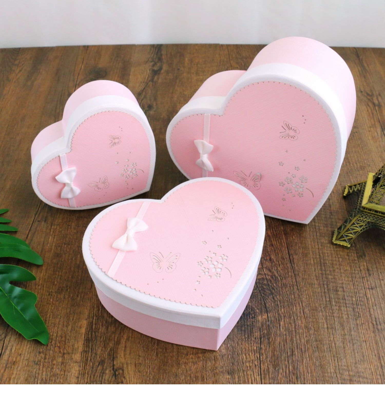 情人节心形礼盒空盒爱心盒子生日礼物包装盒仪式感小号口红礼品盒