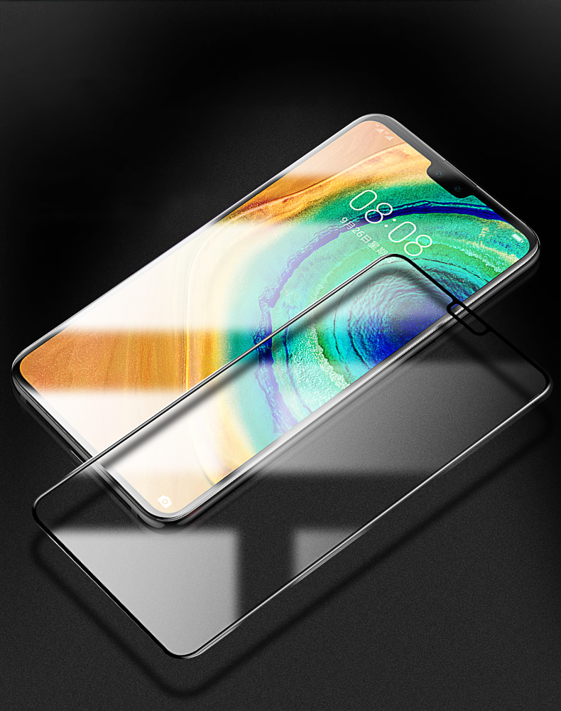 火豹华为mate30钢化膜mate305mate305g超10d钻石大视窗2片高清1片蓝光