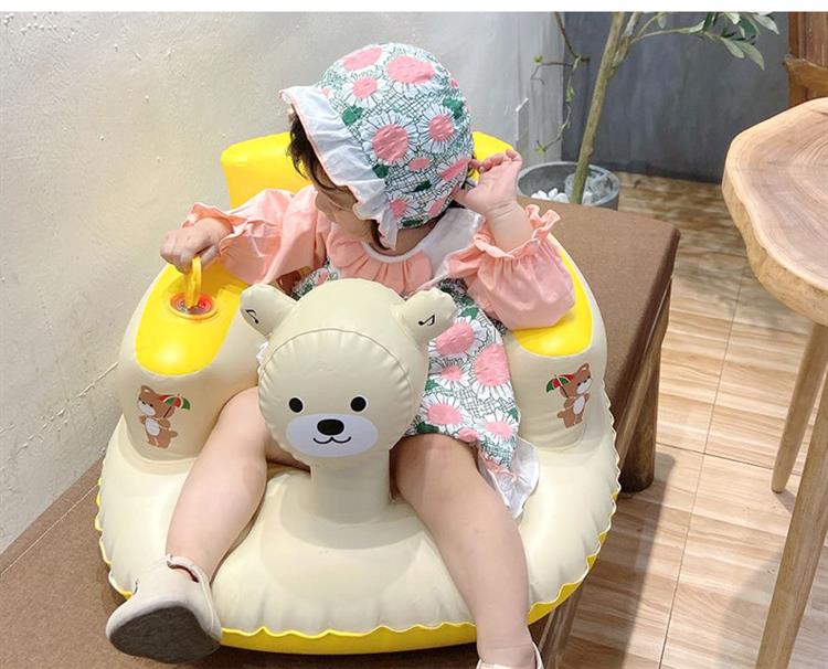 婴儿学坐椅充气沙发儿童餐椅宝宝坐着神器辅助坐立坐椅座椅训练椅