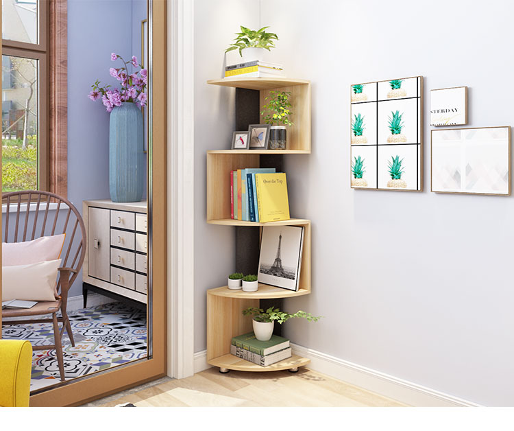 角柜客厅阳台墙角柜多层桌上书架厨房拐角置物架卧室转角柜三角形